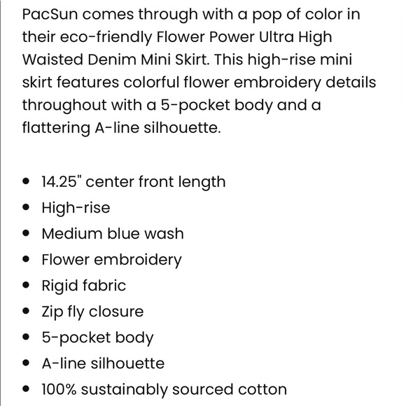 Embroidered Floral Skirt - Picture 8 of 11